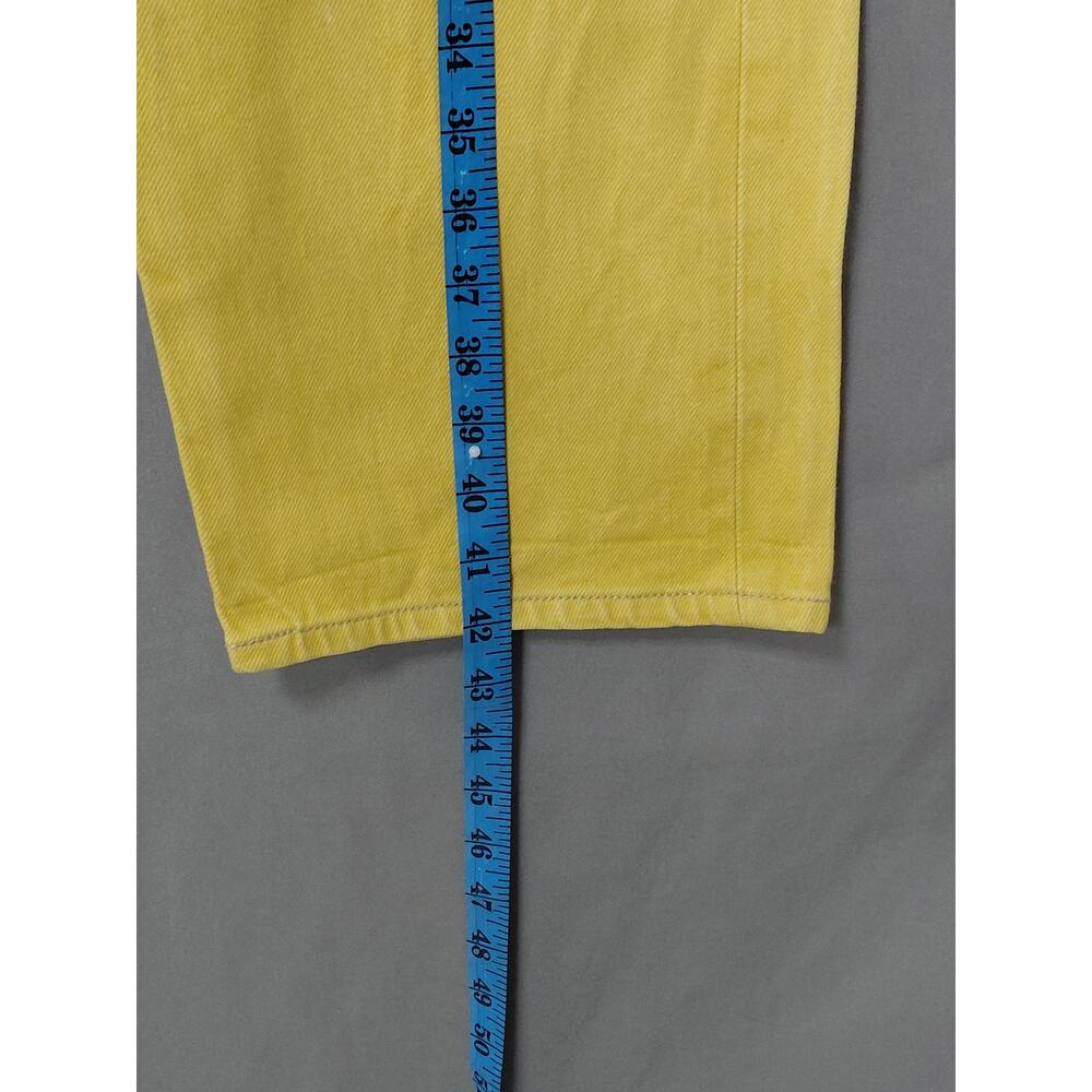 Levi's 501 Yellow Straight Leg Classic Fit Jeans Men Size W38 L32 - Picture 14 of 16